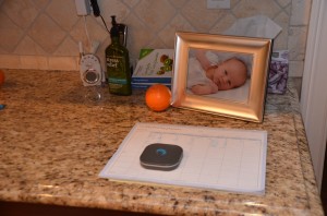 This is the end of my kitchen counter. It keeps me sane. If I need calm, I organize it. If it is overwhelmed with clutter, I get cranky and close to yelling. Notice the stress relief hand lotion there for that exact reason!