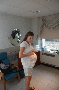 Here we go again! 3rd belly shot before induction. It was a beautiful, beautiful day to welcome a baby into this world. 