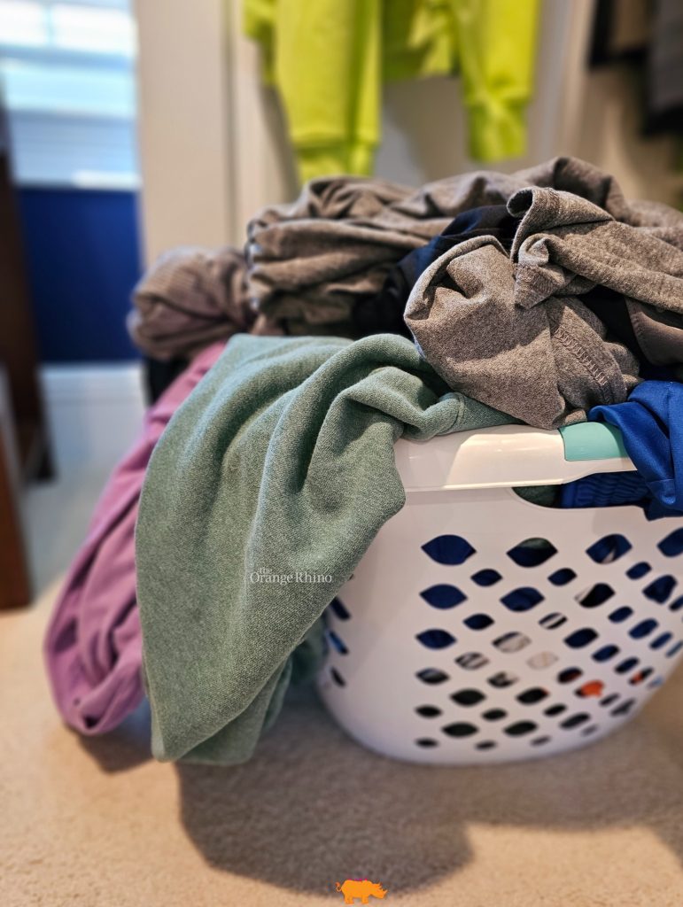 The Orange Rhino Overflowing Laundry Basket